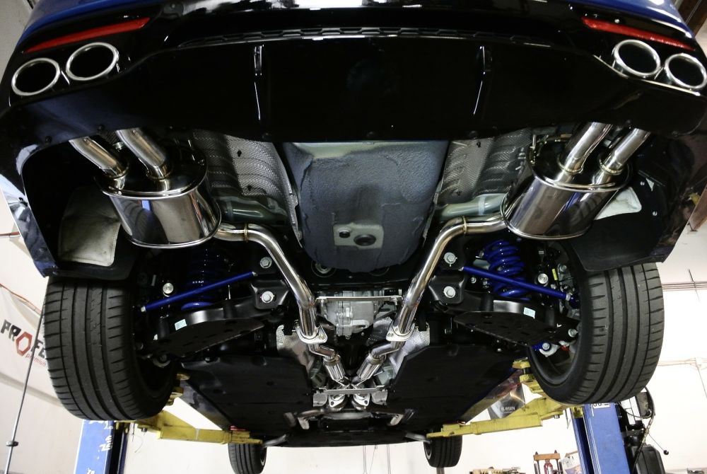 Megan Racing Exhaust System for 2018+ Kia Stinger V6 - 63mm Inlet, 58mm Tip, T-304 Stainless Steel Direct Bolt-On MR-CBS-KST18-M + MR-CBS-KST18-R