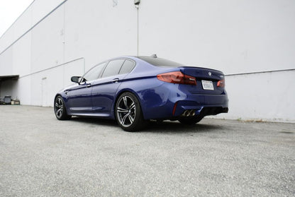 Megan Racing Supremo Axle Back Exhaust System for 2018+ BMW M5 F90 Straight-Thru T-304 Stainless Steel Quad Tips