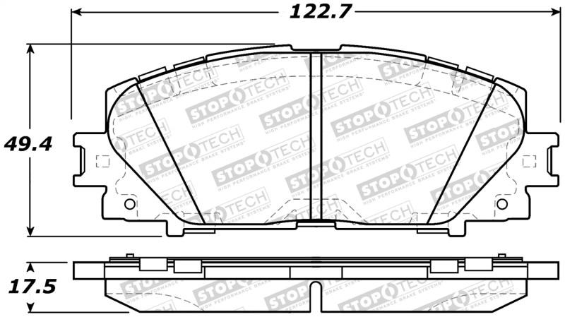 StopTech Street Brake Pads 308.11841 Main Image