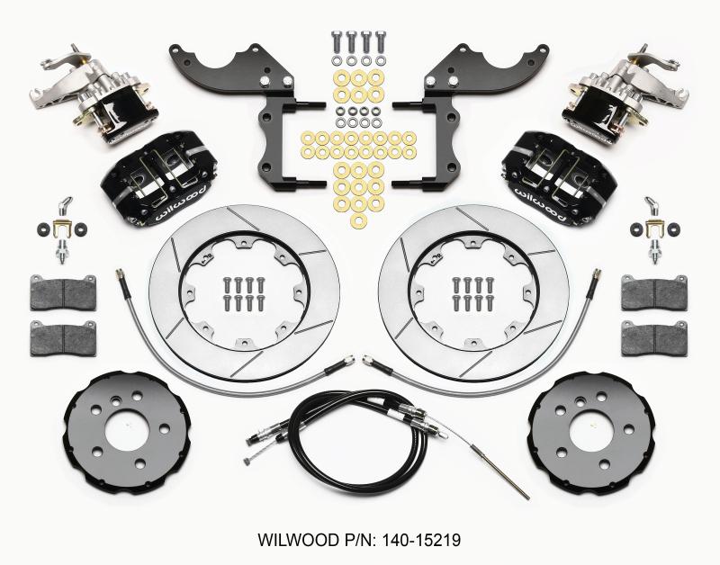 Wilwood Dynapro Radial4 / MC4 Rear Kit 12.19 2014-2015 Mini Cooper w/Lines & Cables 140-15219 Main Image