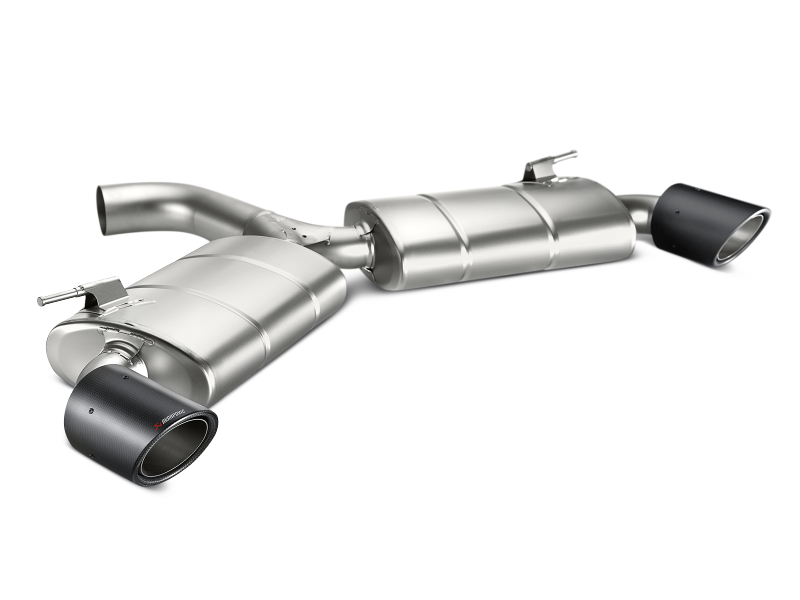 Akrapovic 13-17 Volkswagen Golf GTI (VII) Slip-On Line (Titanium) w/ Carbon Tips MTP-VW/T/1H Main Image