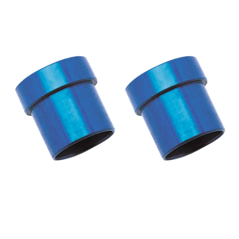 Russell -8 AN Tube Sleeve Adapters (Blue Finish)