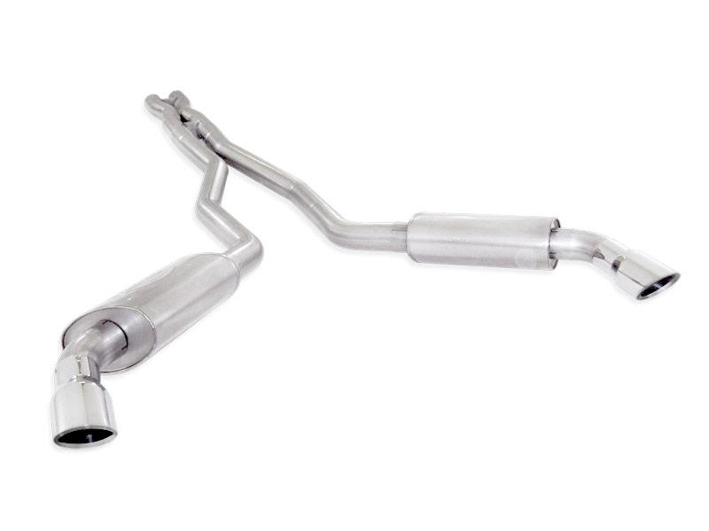 Stainless Works 2010-15 Camaro 6.2L 3in Exhaust X-Pipe S-Tube Turbo Mufflers Polished Tips CA10CBL-LMF Main Image