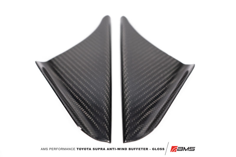 AMS Performance 2020+ Toyota GR Supra Anti-Wind Buffeting Kit - Gloss Carbon AMS.38.06.0002-1