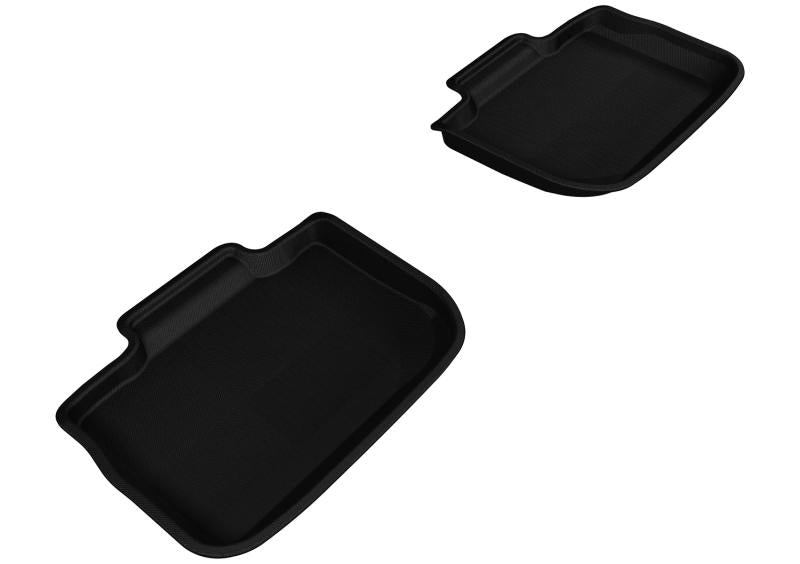 3D MAXpider 2011-2020 Dodge/Chrysler Charger/300/300C Kagu 2nd Row Floormats - Black L1DG01421509 Main Image