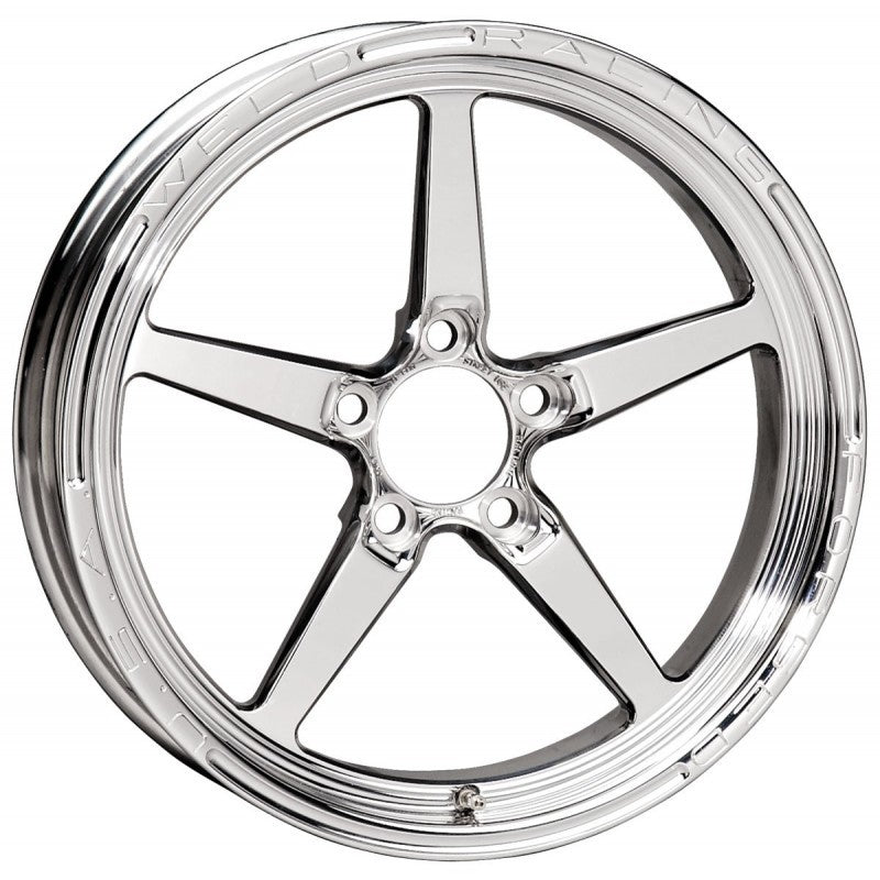 Weld Alumastar 1-Piece 17x4.5 / 5x4.5 BP / 2.25in. BS Polished Wheel - Non-Beadlock 88-1704204