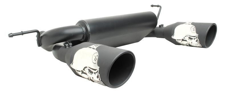 Gibson 10-11 Jeep Wrangler JK Rubicon 3.8L 2.5in Metal Mulisha Cat-Back Dual Exhaust - Black Ceramic 60-0023 Main Image