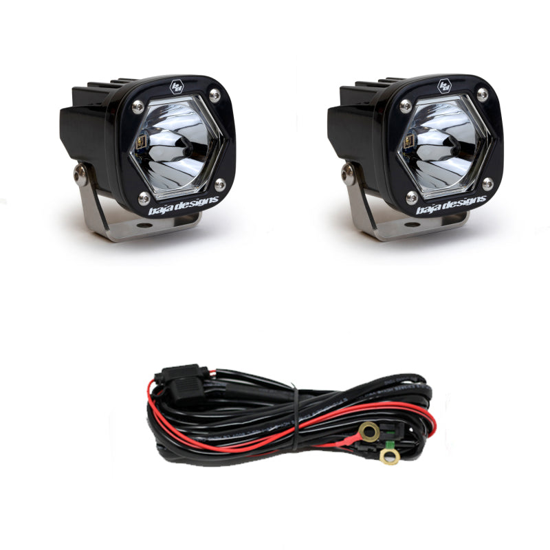 Baja Designs S1 Spot Laser LED Light w/ Mounting Bracket Pair 387807