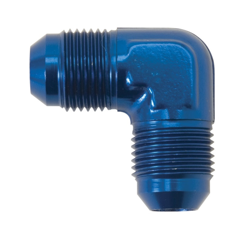 Russell 90° Elbow to -8 AN Flare Adapter (Blue Finish)