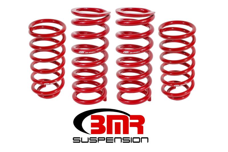 BMR 79-04 Fox Mustang Lowering Spring Kit (Set Of 4) - Red SP027R Main Image