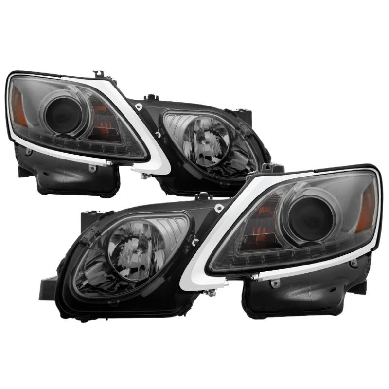 Spyder Lexus GS 300 / 350 / 450 06-11 Headlights - HID Model Only - Smoke PRO-YD-LG06-HID-DRL-SM 5082817 Main Image