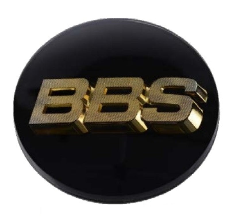 BBS Center Cap 70.6mm Black/Gold (4-tab) (56.24.120) 56.24.119