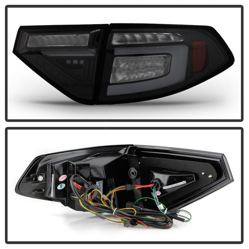 Spyder 08-14 Subara Impreza WRX Hatchback LED Tail Lights Seq Signal Blk Smoke ALT-YD-SI085D-SEQ-BSM 5086747