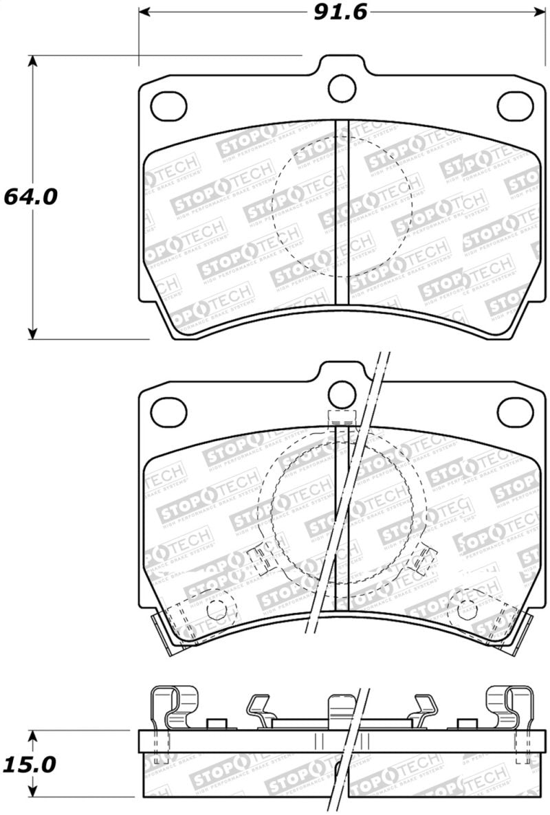 StopTech Street Brake Pads 308.03190 Main Image