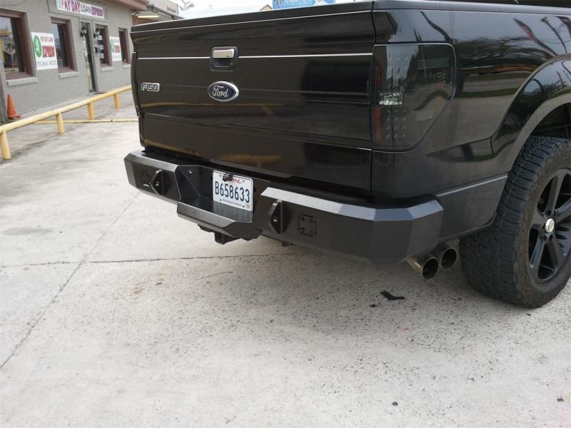 Iron Cross 09-10 Ford F-150 Heavy Duty Base Rear Bumper - Gloss Black 21-415-09 Main Image