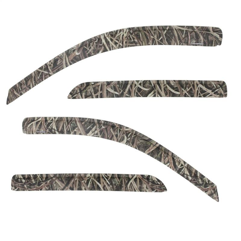 Stampede 2014-2018 Chevy Silverado 1500 Crew Cab Pickup Tape-Onz Sidewind Deflector 4pc - Camo 60102-14 Main Image