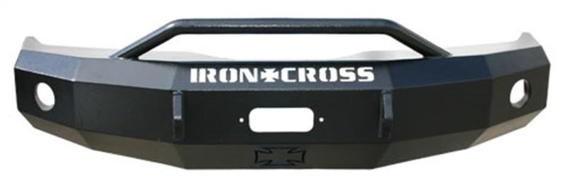 Iron Cross 17-19 Ford F-250/350/450 Super Duty Heavy Duty Push Bar Front Bumper - Gloss Black 22-425-17 Main Image