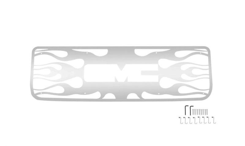 Putco 94-98 GMC Sierra - w/ Logo CutOut (excl 3500) Flaming Inferno Stainless Steel Grille 89109 Main Image