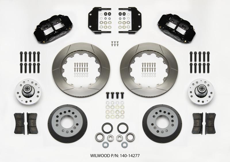 Wilwood Narrow Superlite 6R Front Hub Kit 14.00in Magnum Force Drop Spindle 140-14277 Main Image