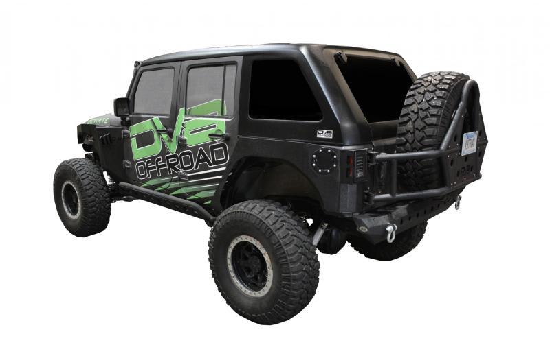 DV8 Offroad 07-18 Jeep Wrangler JK 1 Piece Fast Back Hard Top 4 Door HT07FB41 Main Image