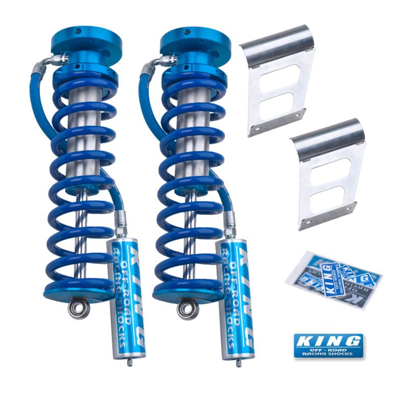 King Shocks 2005+ Ford F-250/F-350 4WD Front 2.5 Dia Remote Reservoir Coilover Conversion (Pair) 25001-146 Main Image