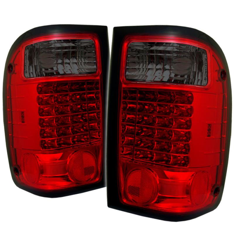 Spyder Ford Ranger 01-05 LED Tail Lights Red Smoke ALT-YD-FR98-LED-RS 5003867 Main Image