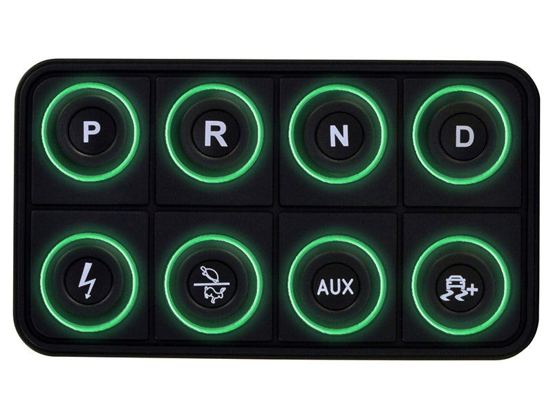 AEM EV 8 Button Keypad CAN Based Programmable Backlighting 30-8400