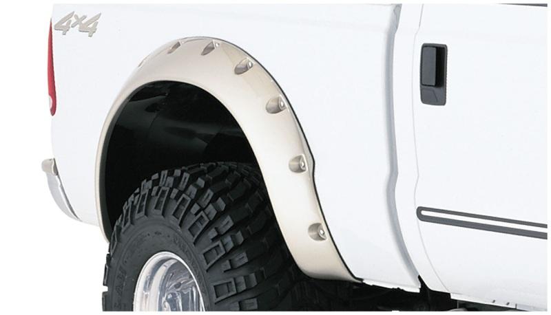 Bushwacker 99-10 Ford F-250 Super Duty Styleside Cutout Style Flares 2pc 81.0in Bed - Black 20044-02 Main Image