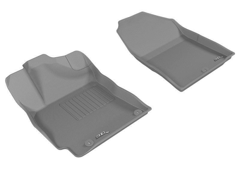 3D MAXpider 2017-2020 Hyundai Elantra Kagu 1st Row Floormat - Gray L1HY07111501