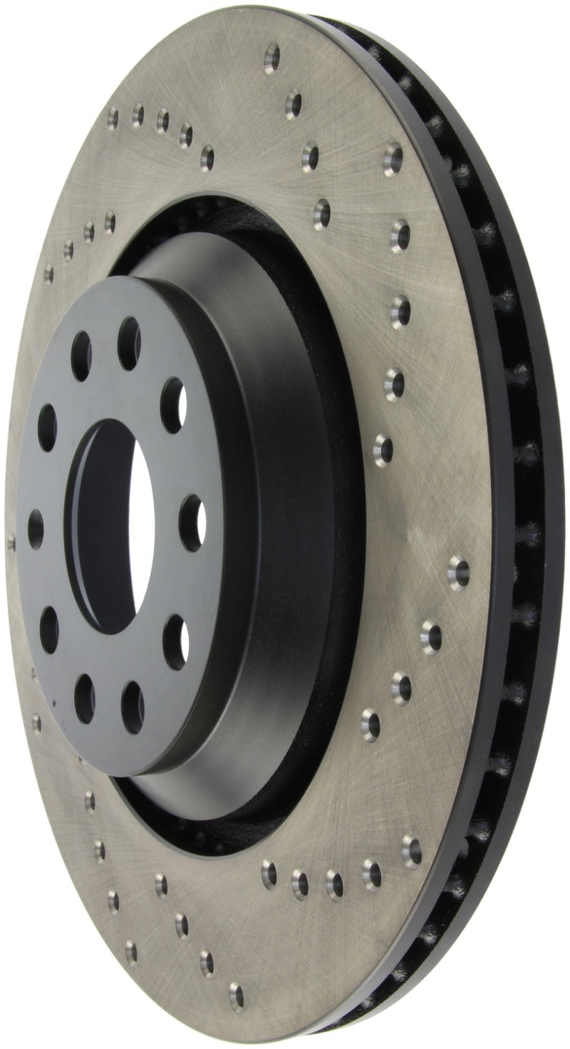 StopTech Sport Cryo Cross Drilled Brake Rotor; Front Left