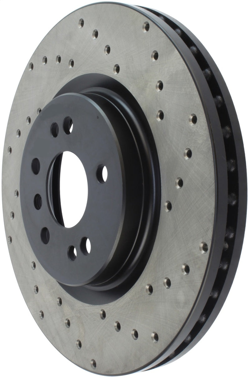 StopTech Sport Cryo Cross Drilled Brake Rotor; Rear Right