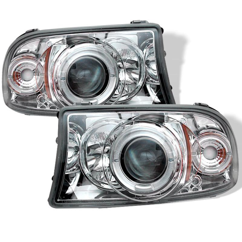 Spyder Dodge Dakota 97-04/Durango 98-03 1PC Projector Headlights LED Halo LED Chrm PRO-YD-DDAK97-C 5009791 Main Image