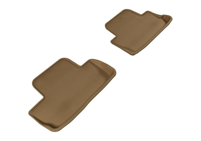 3D MAXpider 2005-2014 Ford Mustang Kagu 2nd Row Floormats - Tan L1FR06521502 Main Image