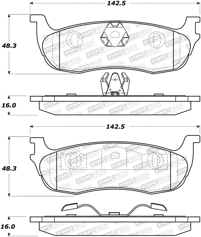 StopTech Street Brake Pads 308.07110 Main Image