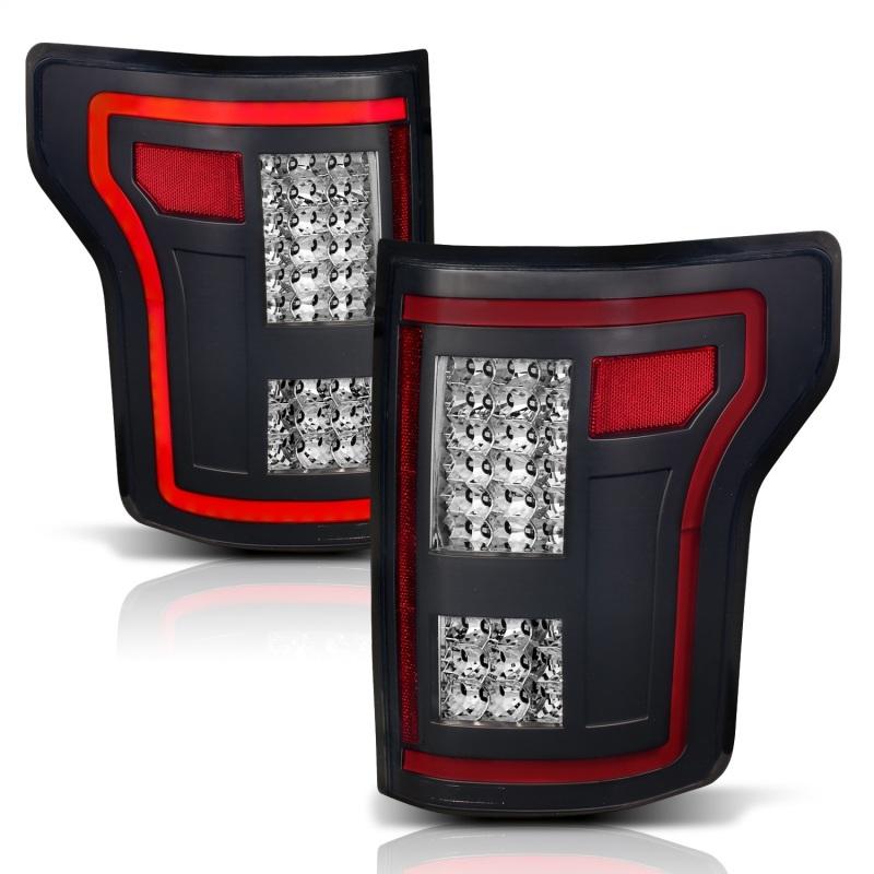 ANZO 15-17 Ford F-150 LED Taillights Black w/ Sequential 311293 Main Image