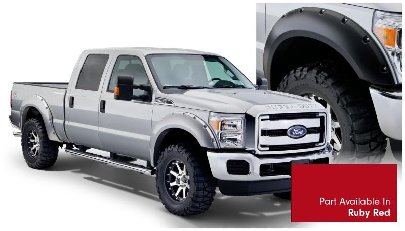 Bushwacker 16-16 Ford F-350 Super Duty Styleside Pocket Style Flares 4pc 81.0/96.0in Bed - Ruby Red 20931-72 Main Image