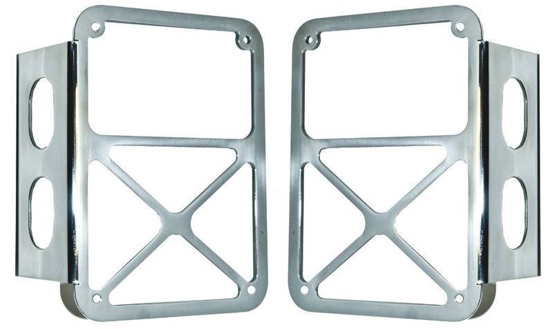 DV8 Offroad 2007-2018 Jeep JK Tail Lamp Guards Stainless D-JP-190007-SS Main Image