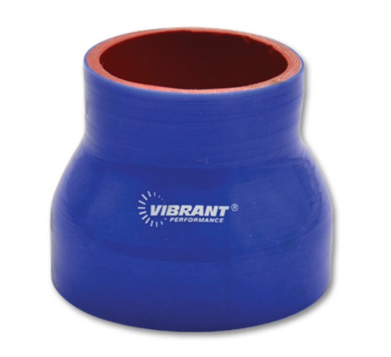 Vibrant 4 Ply Reducer Coupler 3in ID x 2.75in ID x 4.5in Long - Blue 19732B