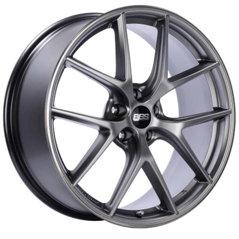 BBS CI-R 19x9.5 5x120 ET40 Platinum Silver Polished Rim Protector Wheel -82mm PFS/Clip Required CI2402PSPO