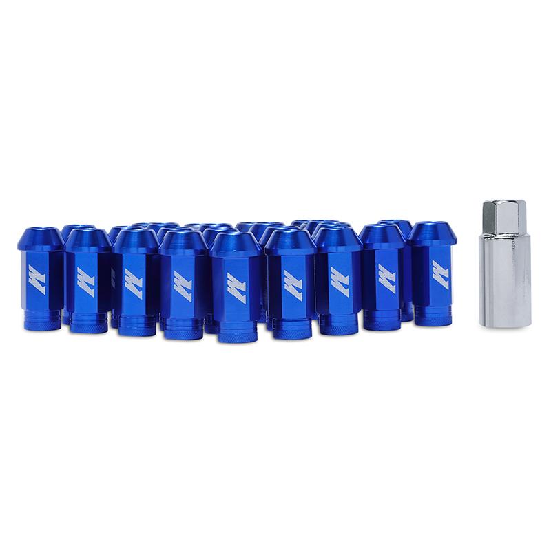 Mishimoto Aluminum Locking Lug Nuts 1/2 x 20 - Blue MMLG-1220-LOCKBL Main Image