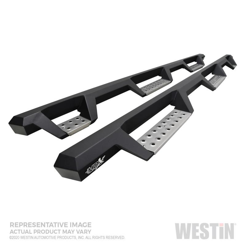 Westin 2020 Chevy Silverado 2500/3500 Crew Cab (6.5ft Bed) HDX W2W Nerf Step Bars - Textured Black 56-5347652 Main Image