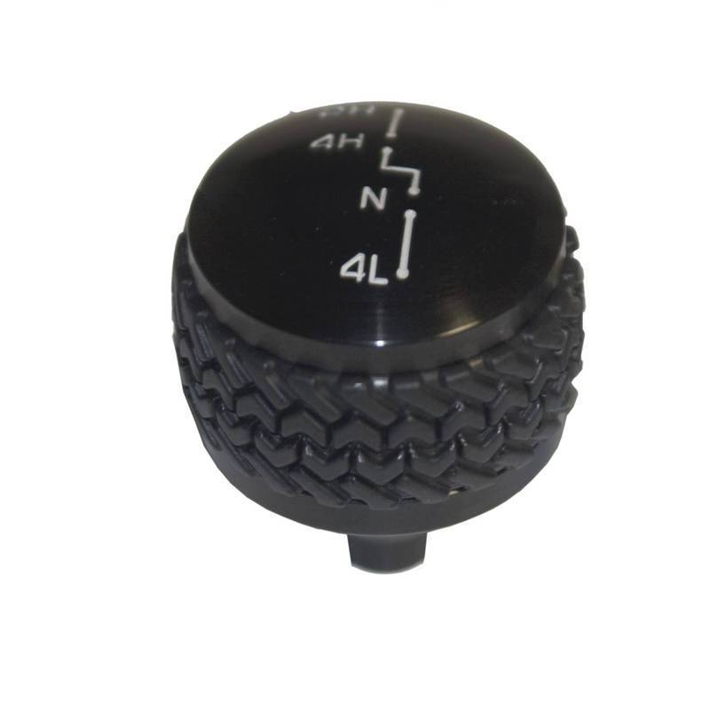 DV8 Offroad 1987-1995 Jeep YJ 4WD Transfer Case Knob Black D-JP-180031-BK Main Image