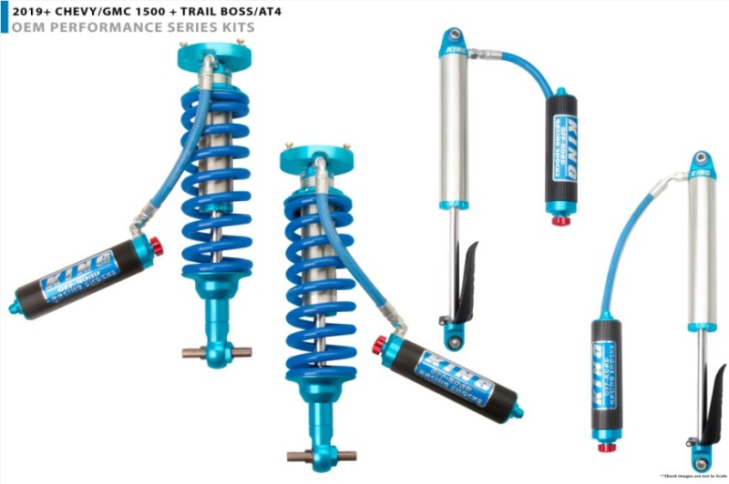 King Shocks 2019+ Chevrolet Silverado 1500 Front 2.5 Dia Rem. Res Coilover w/Adjuster (Pair) 25001-174A