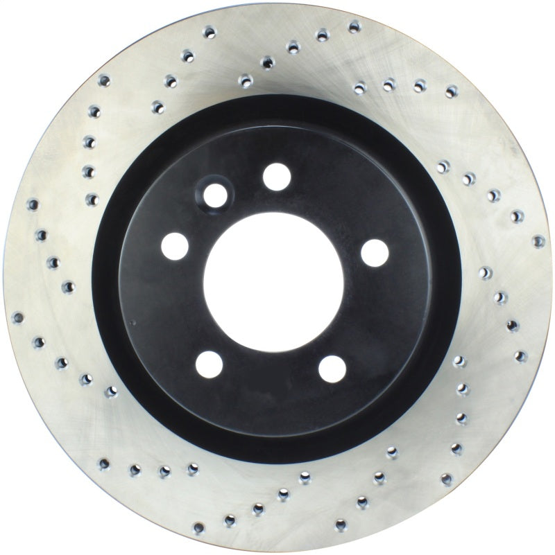 StopTech Sport Cryo Cross Drilled Brake Rotor; Rear Left