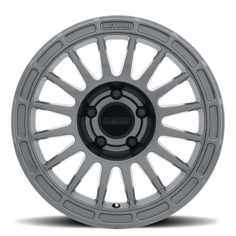 Method MR314 17x7.5 +25mm Offset 5x120 70.1mm CB Gloss Titanium Wheel MR31477552825