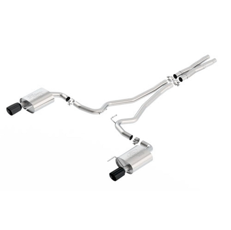 Ford Racing 2016 Mustang 5.0L EC-Type Cat-Back Exhaust System Black Chrome M-5200-M8GB