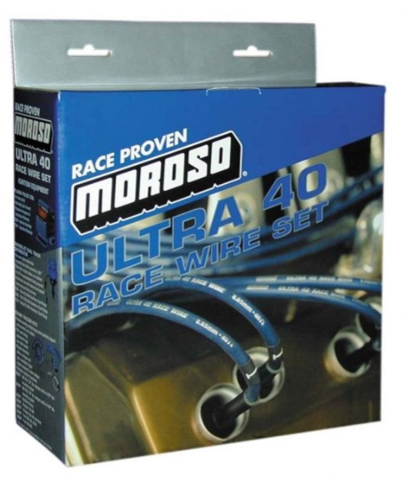 Moroso GM LS Ignition Wire Set - Ultra 40 - Unsleeved - Coil-On - 8in Wire - Black 73703