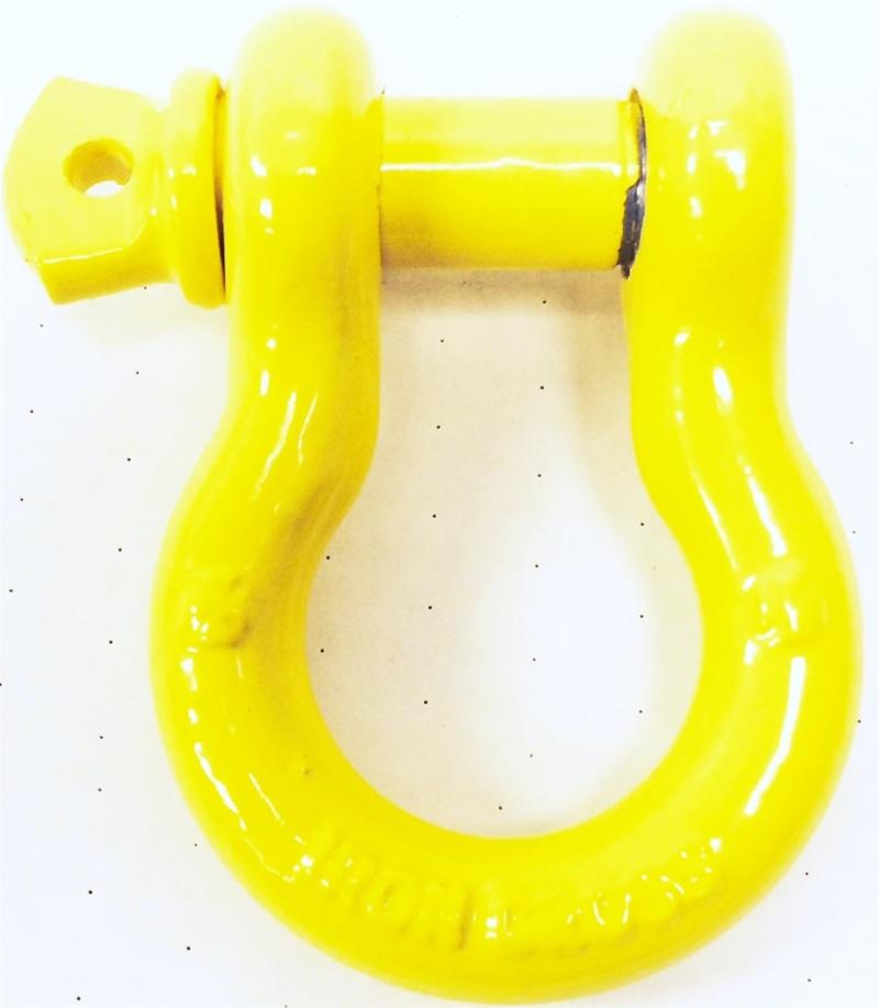 Iron Cross 3/4in D-Ring Shackle - Yellow 1000-11 Main Image