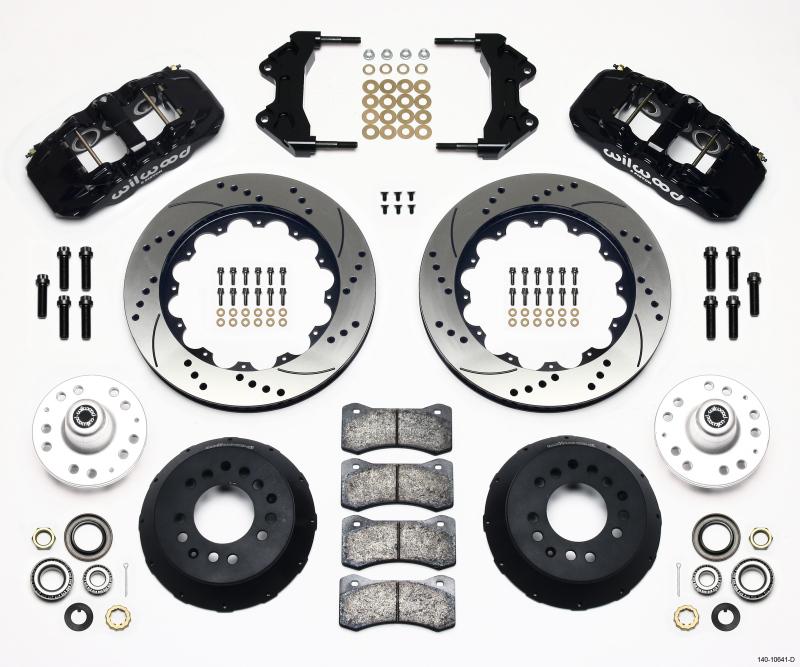 Wilwood AERO6 Front Hub Kit 14.00 Drilled WWE ProSpindle 140-10641-D Main Image