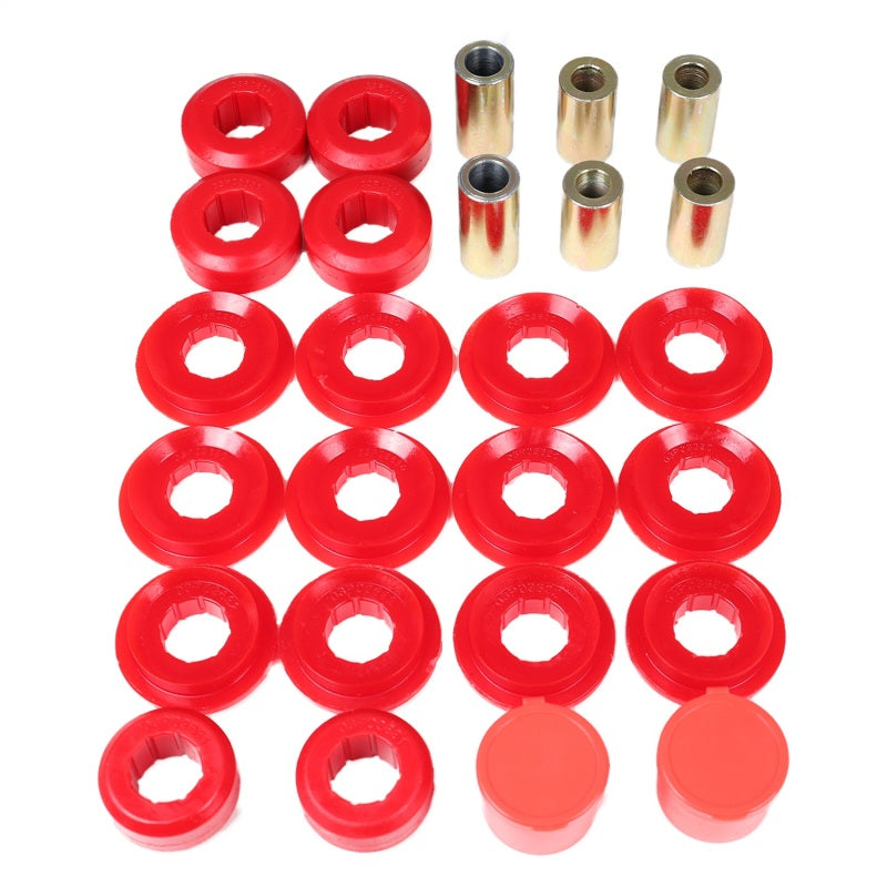 Energy Suspension 91-97 Toyota Land Cruiser FJ80 Front Control Arm Bushing Set - Red 8.3137R